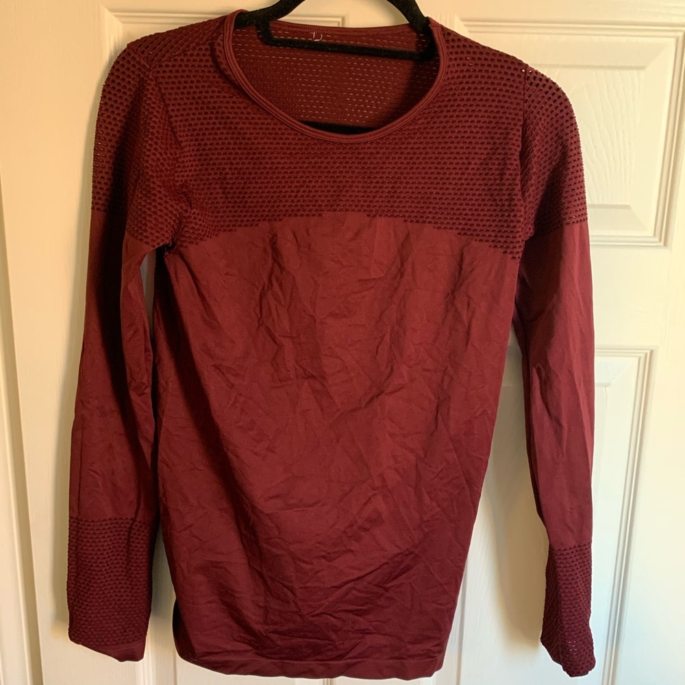 Long sleeve Fabletics workout shirt